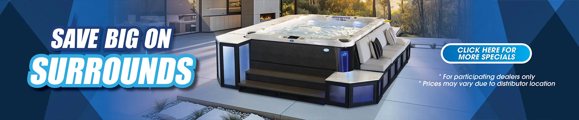 Calspas hot tub being used in a family setting - Lake George