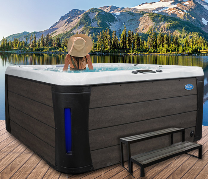 Calspas hot tub being used in a family setting - hot tubs spas for sale Lake George